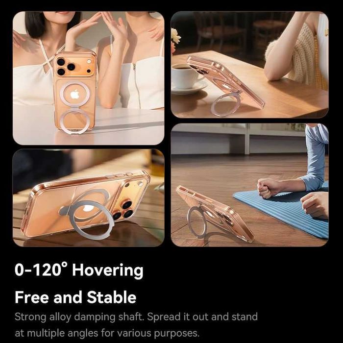 Калъф Baseus HoopRing Magnetic + stand за iPhone 17 Pro, iPhone 17 Pro MAX, iPhone 17