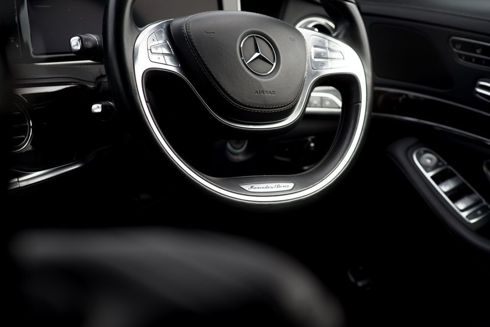 volan negru mercedes s w222 airbag senzor unghi spiră coloana caseta