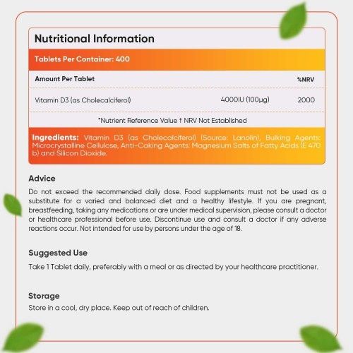 Vitamin D3-4000 IE and K2-100 µg витамин Д3 + К2