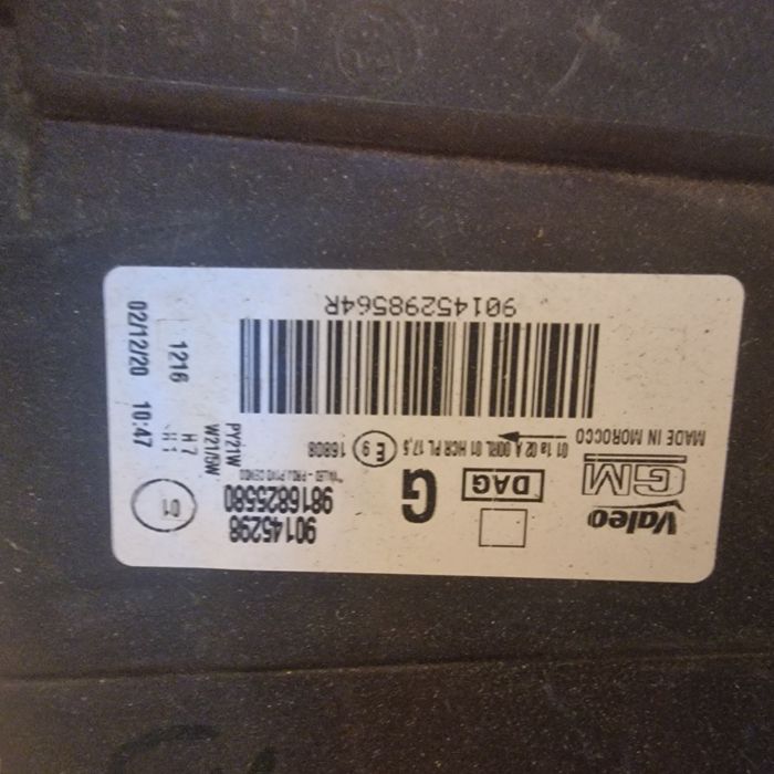 Opel Combo E 2020 ляв фар