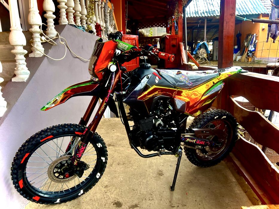 Cross KTM 150  culoare modificata din verde in cameleon