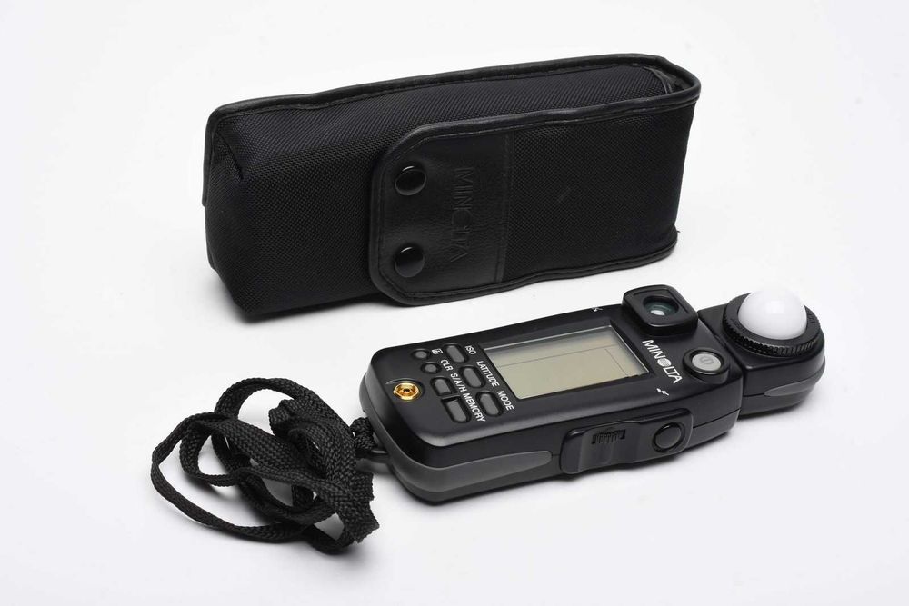 Exponometru / Flashmetru Konica Minolta Flash Meter VI – Stare Foarte Bună + Husă Originală