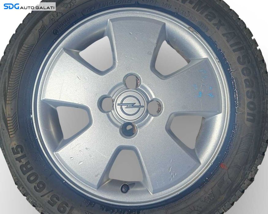 Set 4 Jante Janta Roata Roti Aluminiu 195 60 15 R15 Fiat Punto 2006 - 2014 (24437244 6JX15H2 ET49) [JNT0032]
