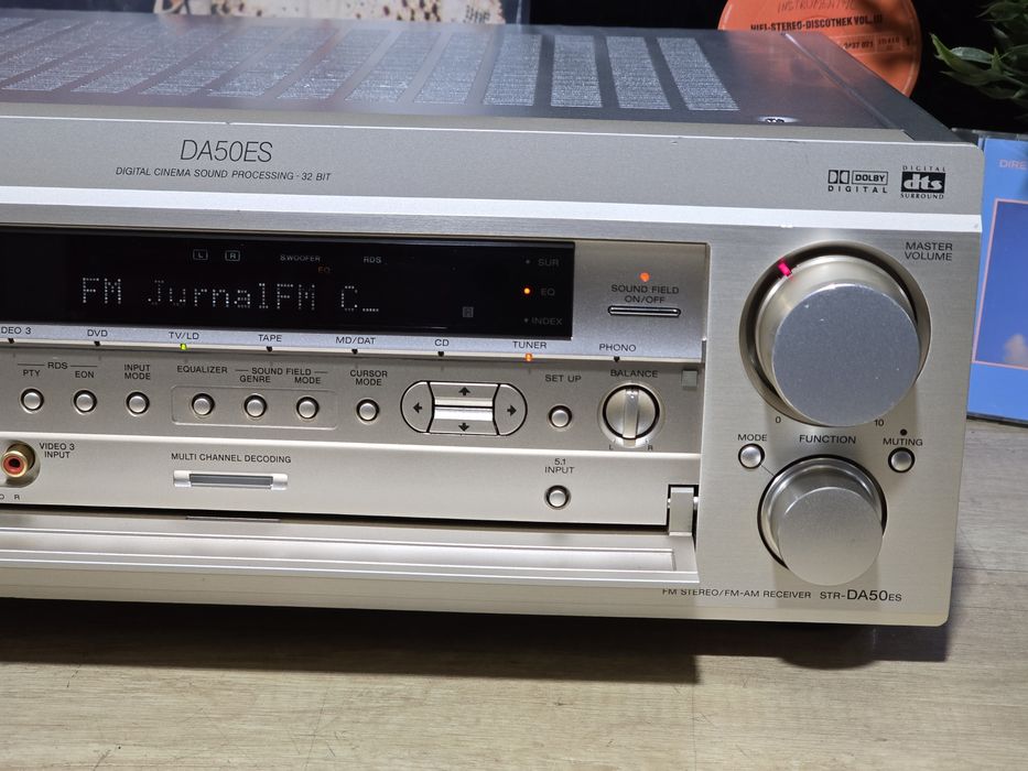 Receiver SONY str-da50 ES, amplituner 2.0 hifi, 5.1 surround, șampanie