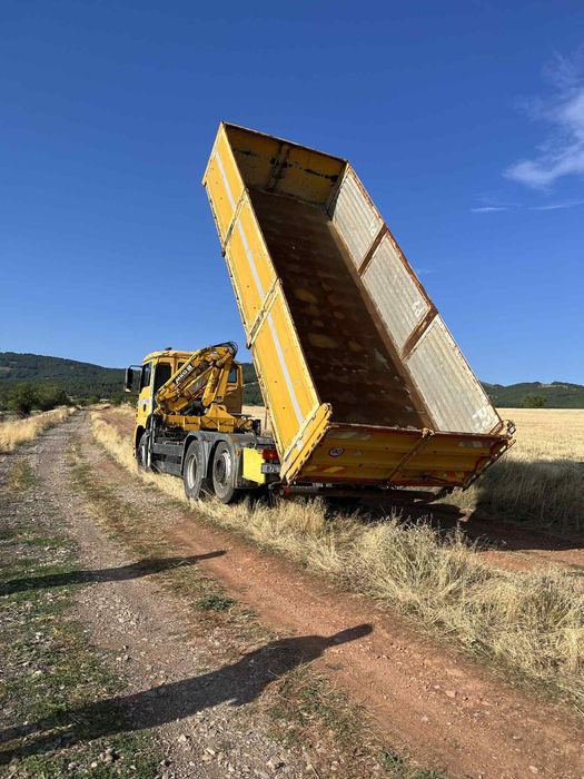 Транспортни услуги със самосвал с кран!
