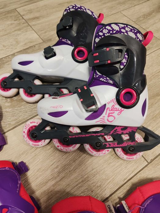 Role Fete Oxelo (Decathlon) Marimea 28-30+Set Aparatori Oxelo 3-7 ani