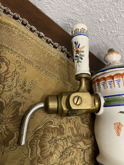 Порцеланов френски кран за бира с месингова ръчка