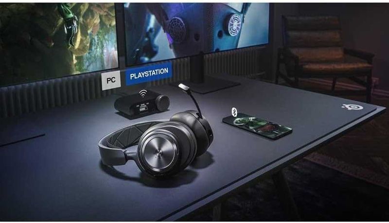 Нови Безжични Геймърски Слушалки SteelSeries Arctis Nova Pro Wireless, 61520, с Микрофон, 2 години Гаранция
