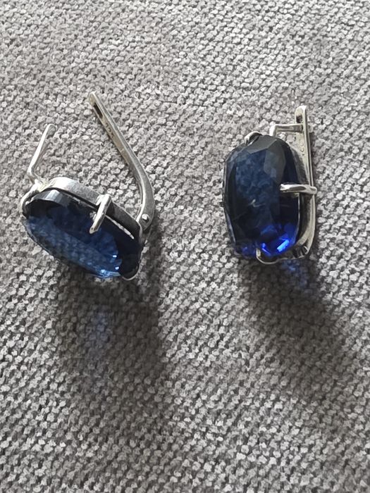 Серьги серебро 925 пробы. Топаз