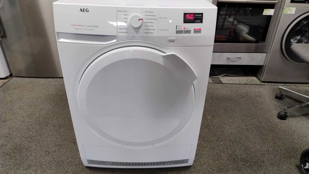 A+++ Сушилня с термопомпа AEG-АЕГ 8 кг Direct Drive SensiDry ProSense