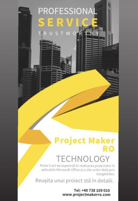 Ofer servicii în aplicațiile Office (Excel, Word,PowerPoint)