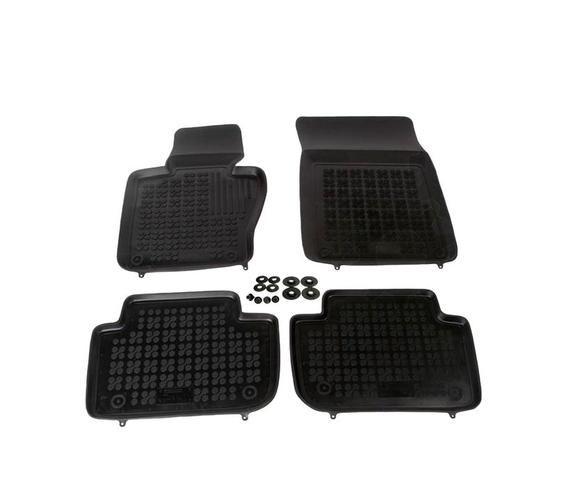 Set covorase auto din cauciuc BMW X3 (E83) 2004-2010, presuri tip tavita marca Rezaw Plast