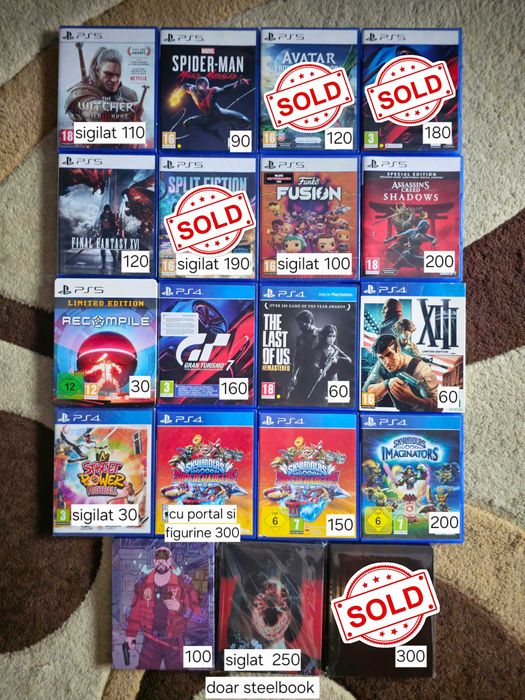 Set jocuri ps4 si ps5