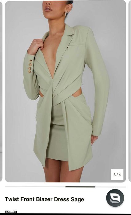 KAIIA brand twisted blazer dress