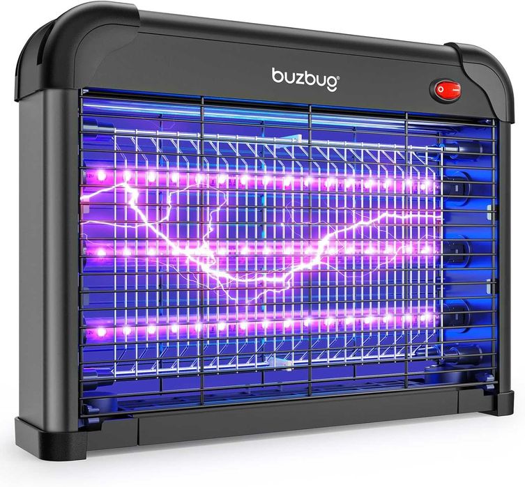 НОВА! Електрическа LED лампа против комари и мухи 3800V с 3 UV LED кру