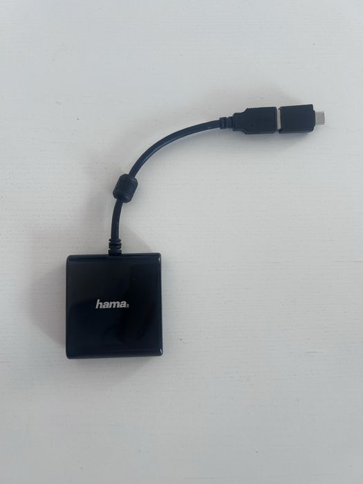 USB хъб Hama 4 порта - USB 3.2 Gen1 (5 Gbit/s) с USB-C адаптер