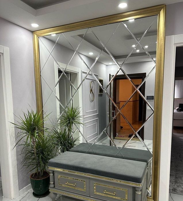 Ойналар кесиш хизмати.Ромбик Зеркала Rombik Стеклo Витрини,Тош Ойна