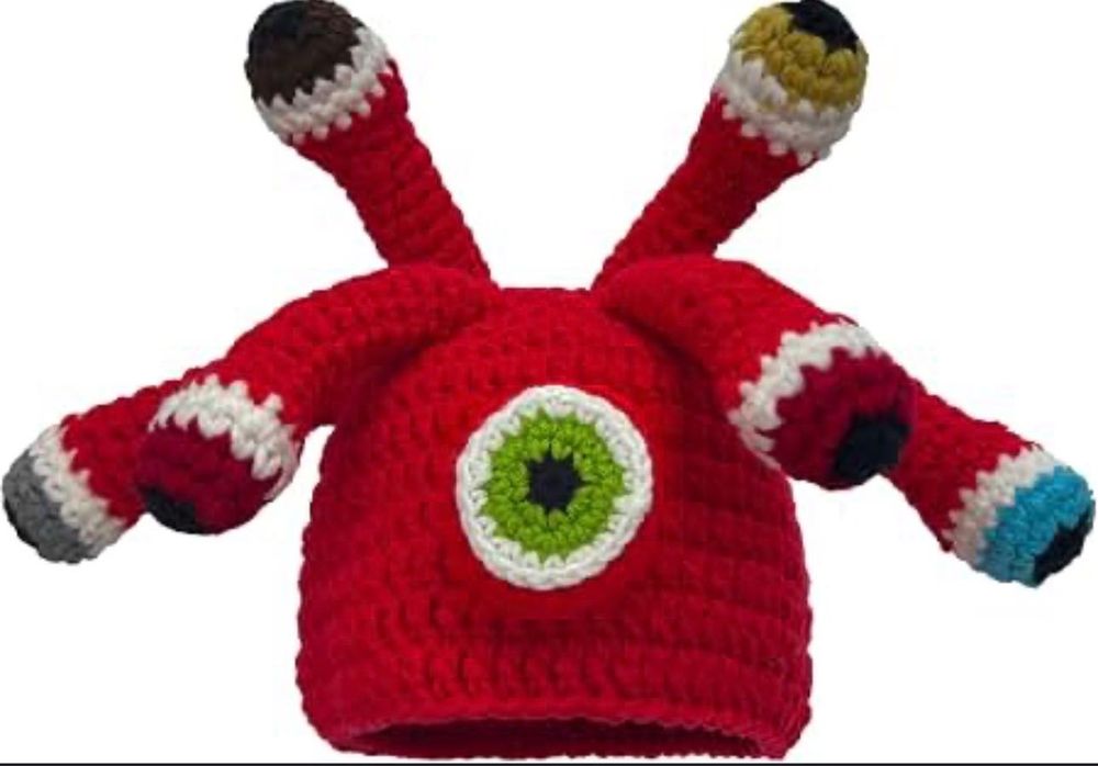 Căciulă tricotată Caracatiță Octopus costum carnaval petrecere