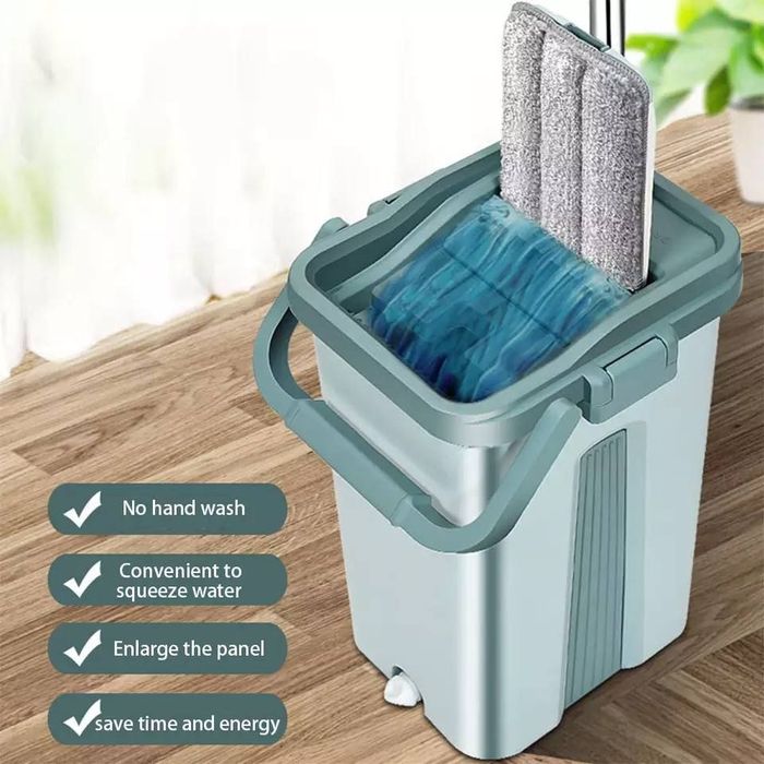 Швабра с ведром.