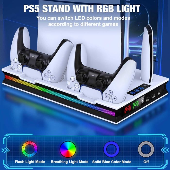 Suport PS5 cu lumină Rgb