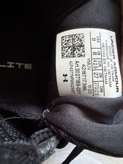 Маратонки Under armour42,5 номер 27 см