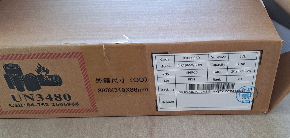 Acumulatori Li-Ion EVE 18650/30PL,60A, NOU