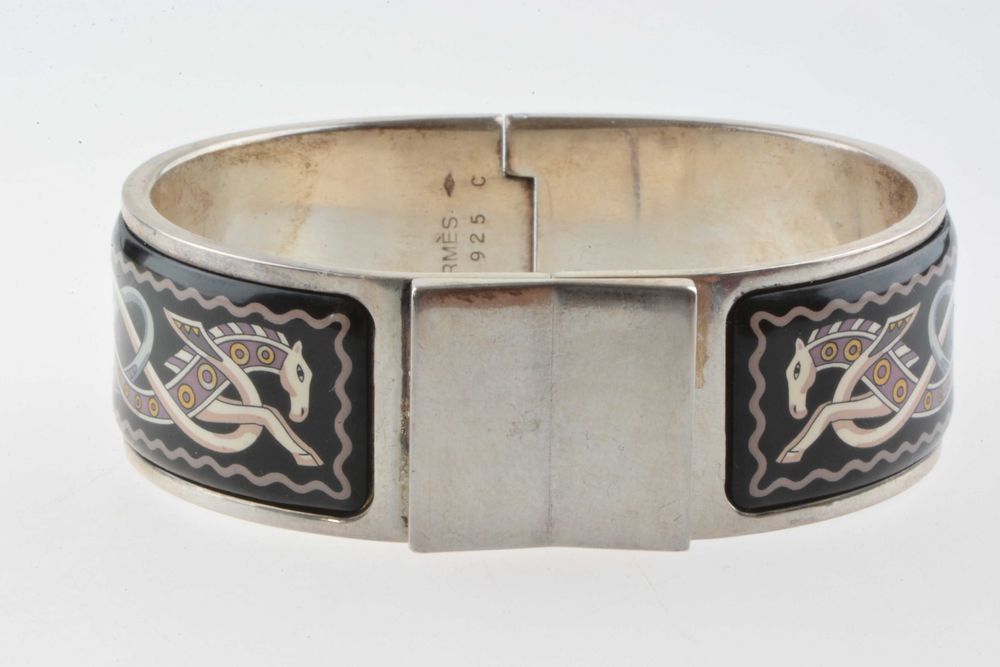 Гривна Сребро 925 Хермес Hermes Cloisone Bangle