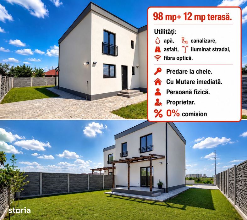 Locuință tip Duplex - la cheie - toate utilitățile
