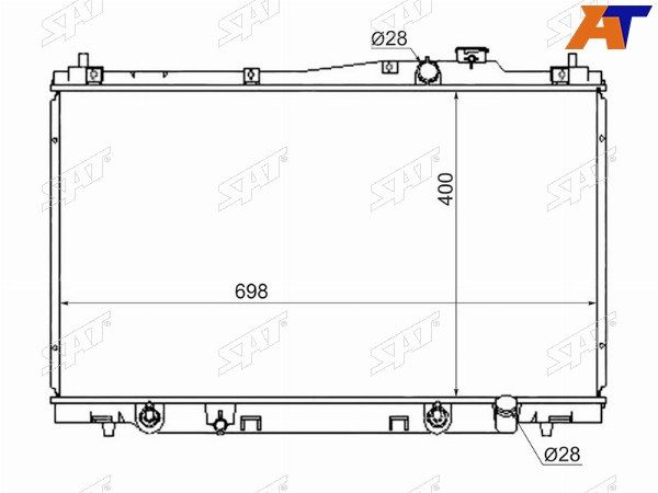 Радиатор Honda Stream