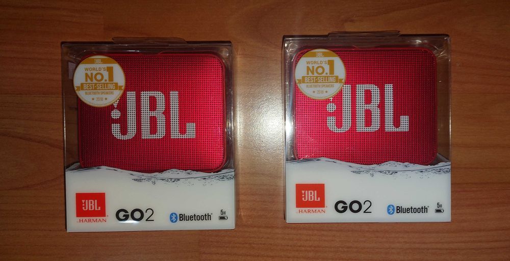 Sigilat Boxa portabila JBL Go2, IPX7, rosu ideal cadou