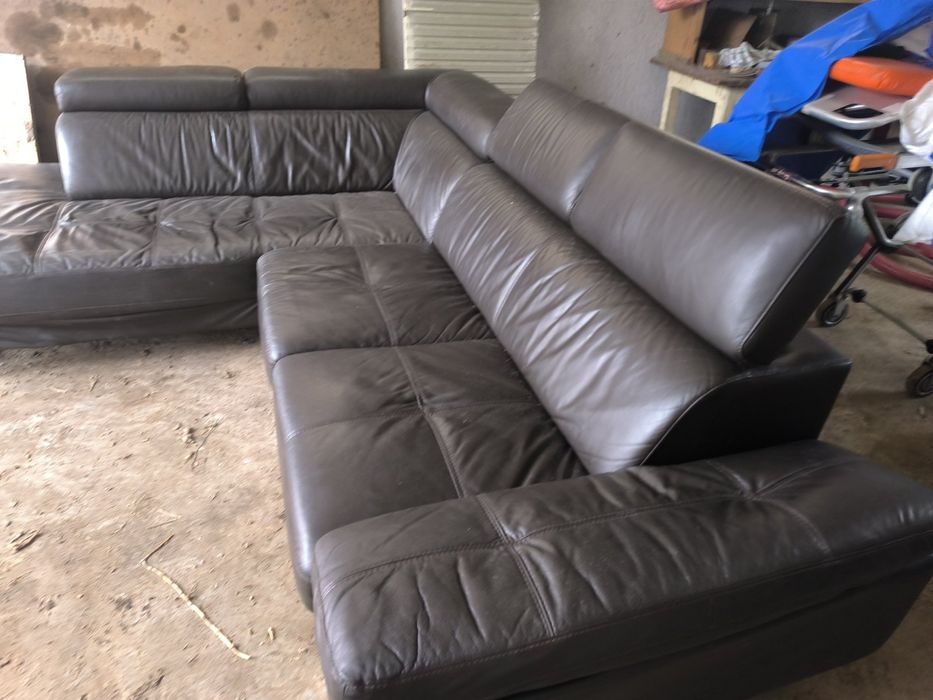 Кожен диван естествена кожа