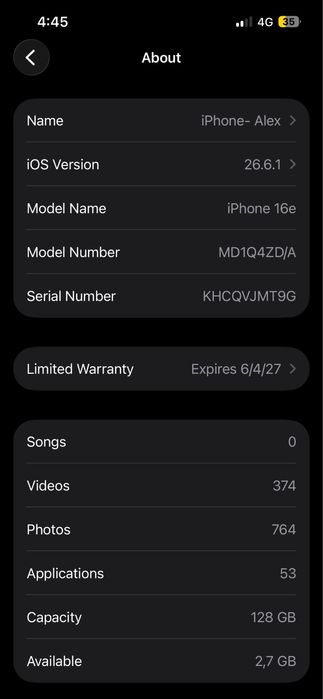 vand iphone 16e.