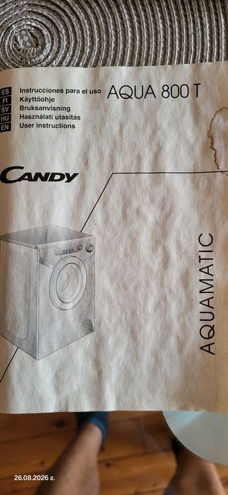 Малка пералня Candy Aqua 800T с височина 70см