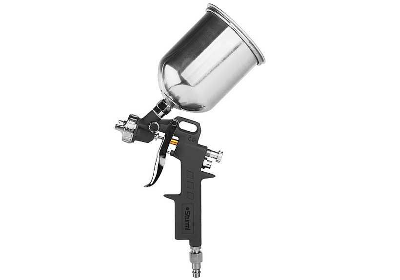Краскопульт пневматический 600 г, верхний бачок, сопло 1, 5 мм