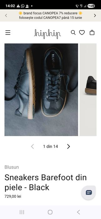 Sneakers Barefoot din piele, vișinii, măr. 37 -lucrați manual, cu talpă de cauciuc durabil TPU, din materiale premium