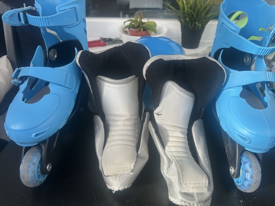 Ролери детски комплект с каска и подарък протектори