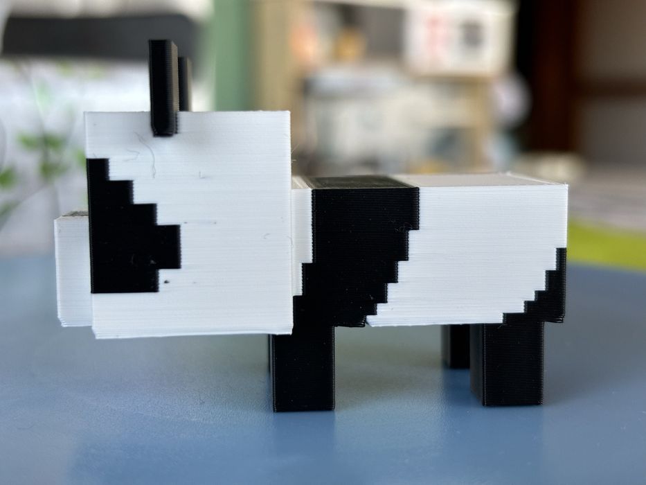 Фигурка Minecraft panda 3D print