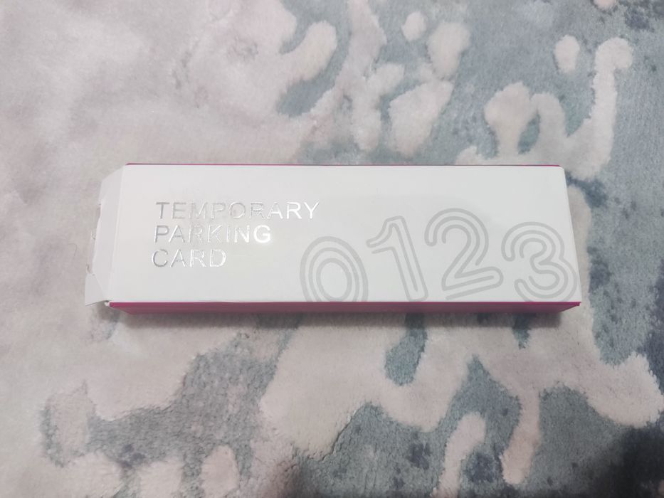 Парковочная автовизитка на магнитах