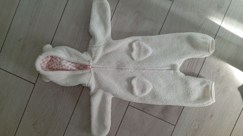 Теплые, флисовые комбинезоны от 0 - 3 до 6 месяцев