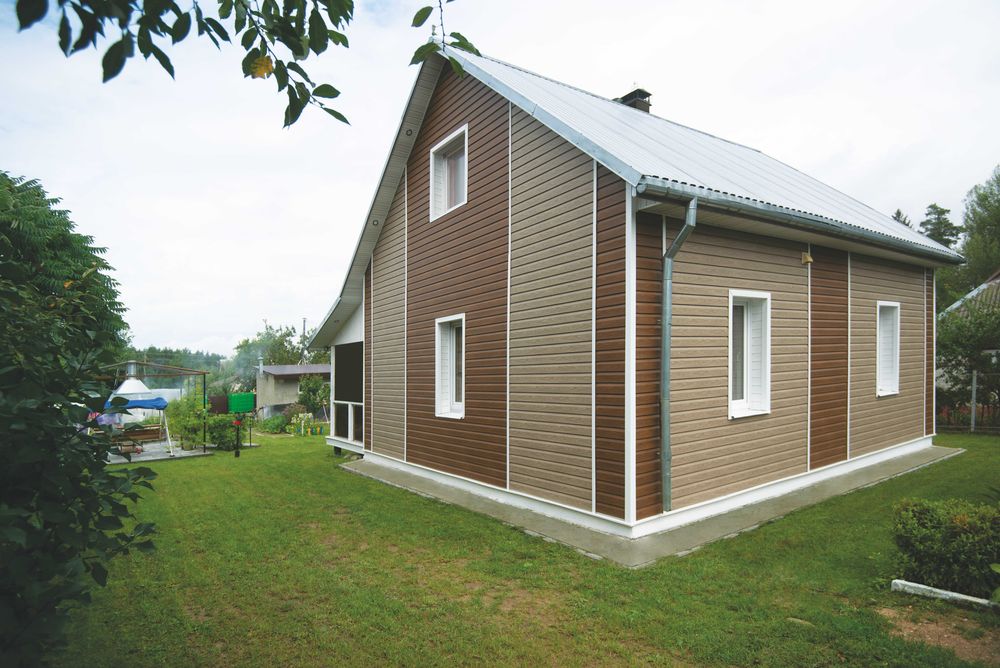 Сайдинг под Брус, Ель, Кедр, Дуб. Гибкая черепица, софиты.