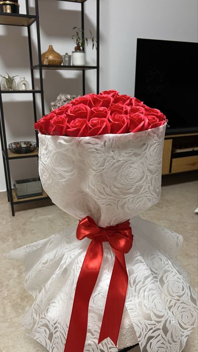 Букет, подарък за рожден ден, цветя, рози