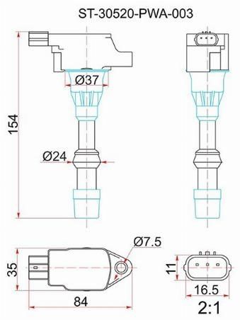 Катушка зажигания  Honda Civic