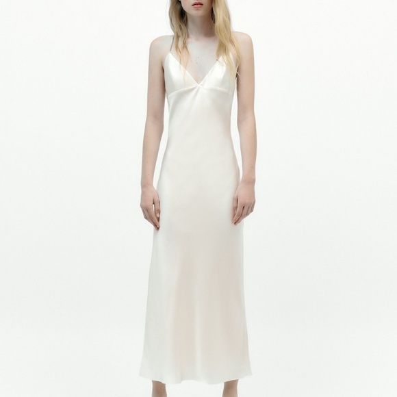 Rochie satinata cu  cristale Zara Wedding