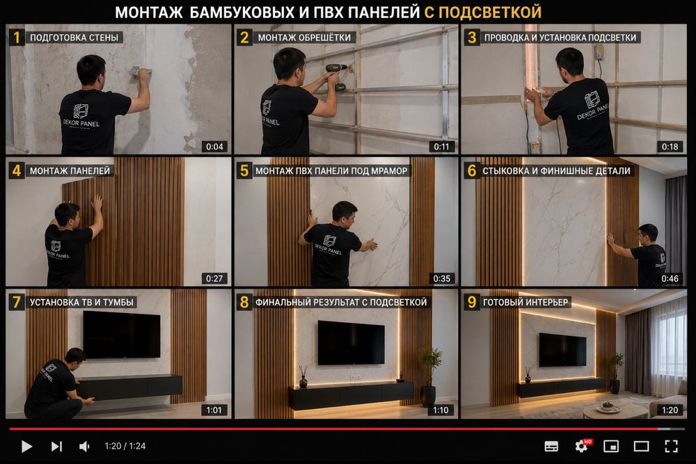 Декоративные ПВХ панели | Современный интерьер