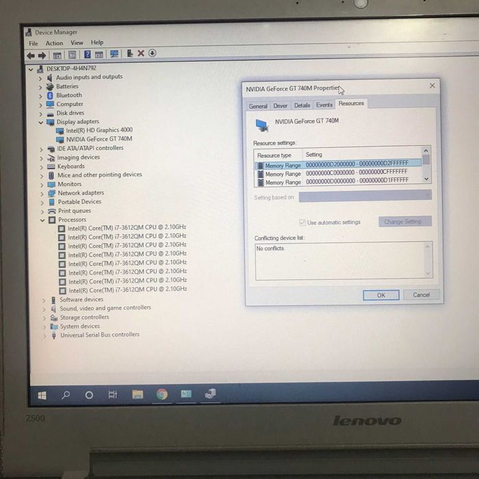 Lenovo IdeeaPad Z500 i7 1TB + 480GB SSD nvidia GeForce GT 740M 2GB