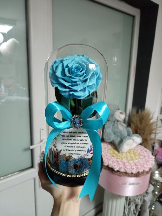 Trandafir nemuritor in cupola de sticla