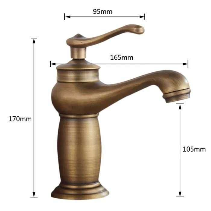 Дизайнерски винтидж смесители за баня и кухня серия Retro Lux Antique