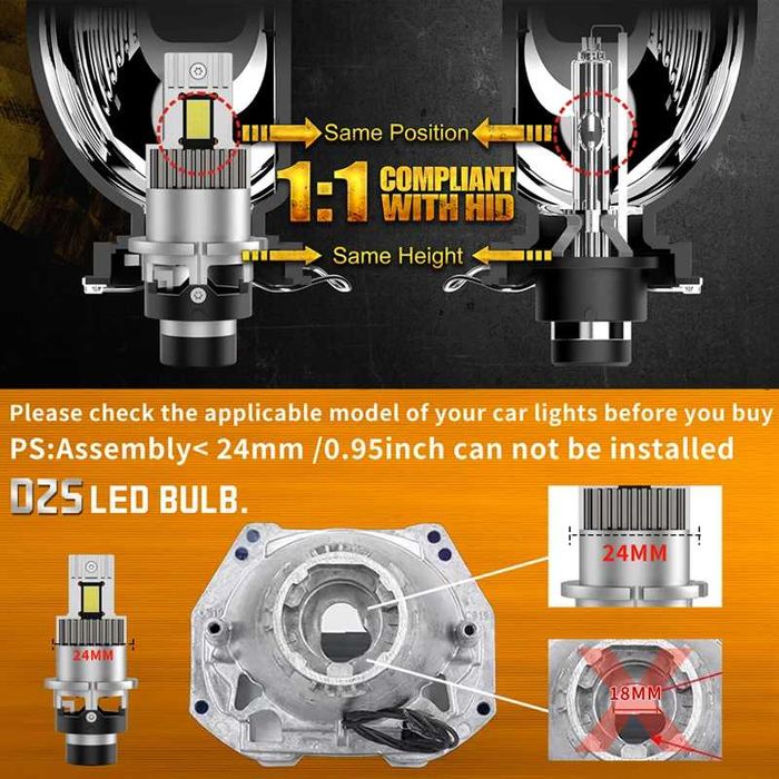 LED крушки D2S за директен монтаж