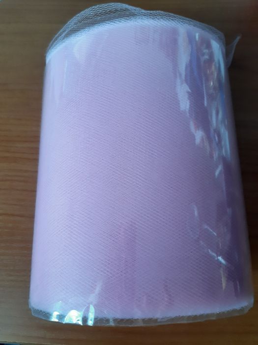 Tull roz deschis-material