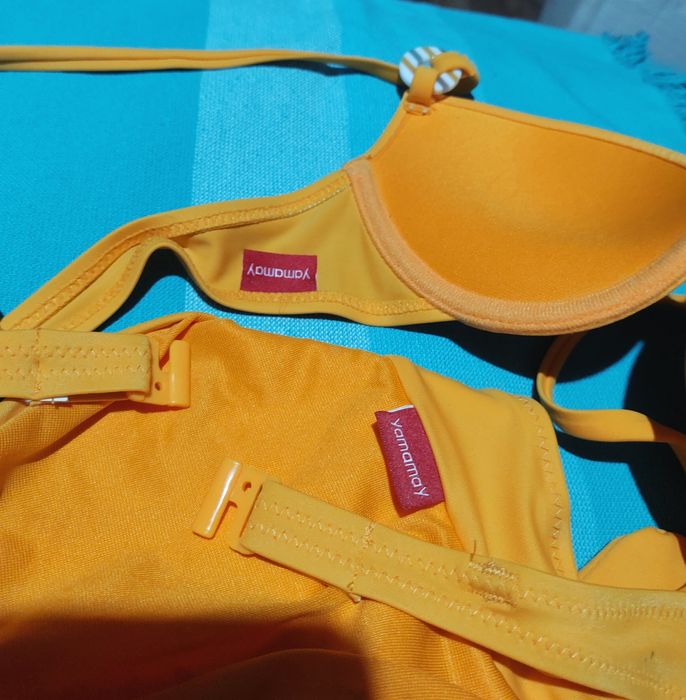 Costum de baie portocaliu XS S cupa A B Super push up 2 piese Yamamay